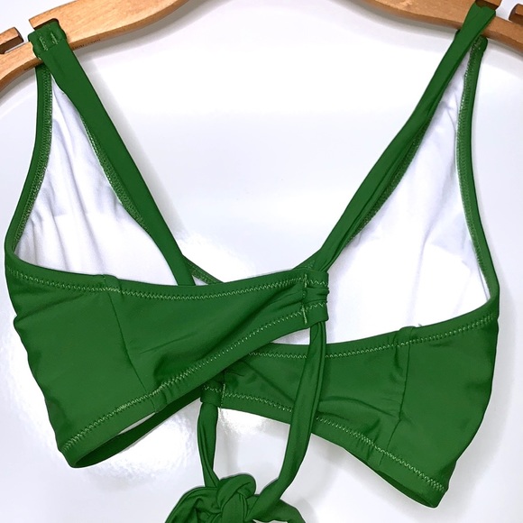 NWT CUPSHE Green White Fruit Lemons Two Piece Swimsuit Bikini Size Large - Picture 6 of 8